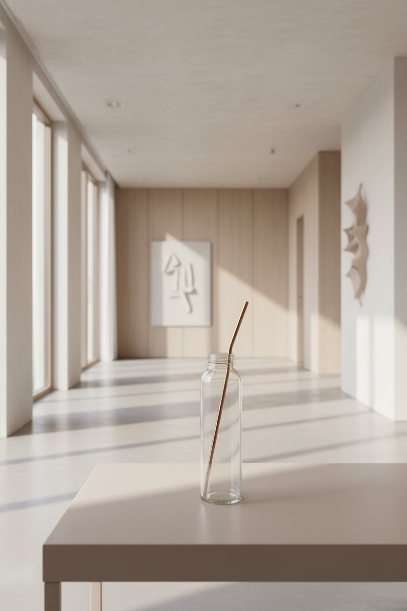 Pure Copper Straw Set of 8