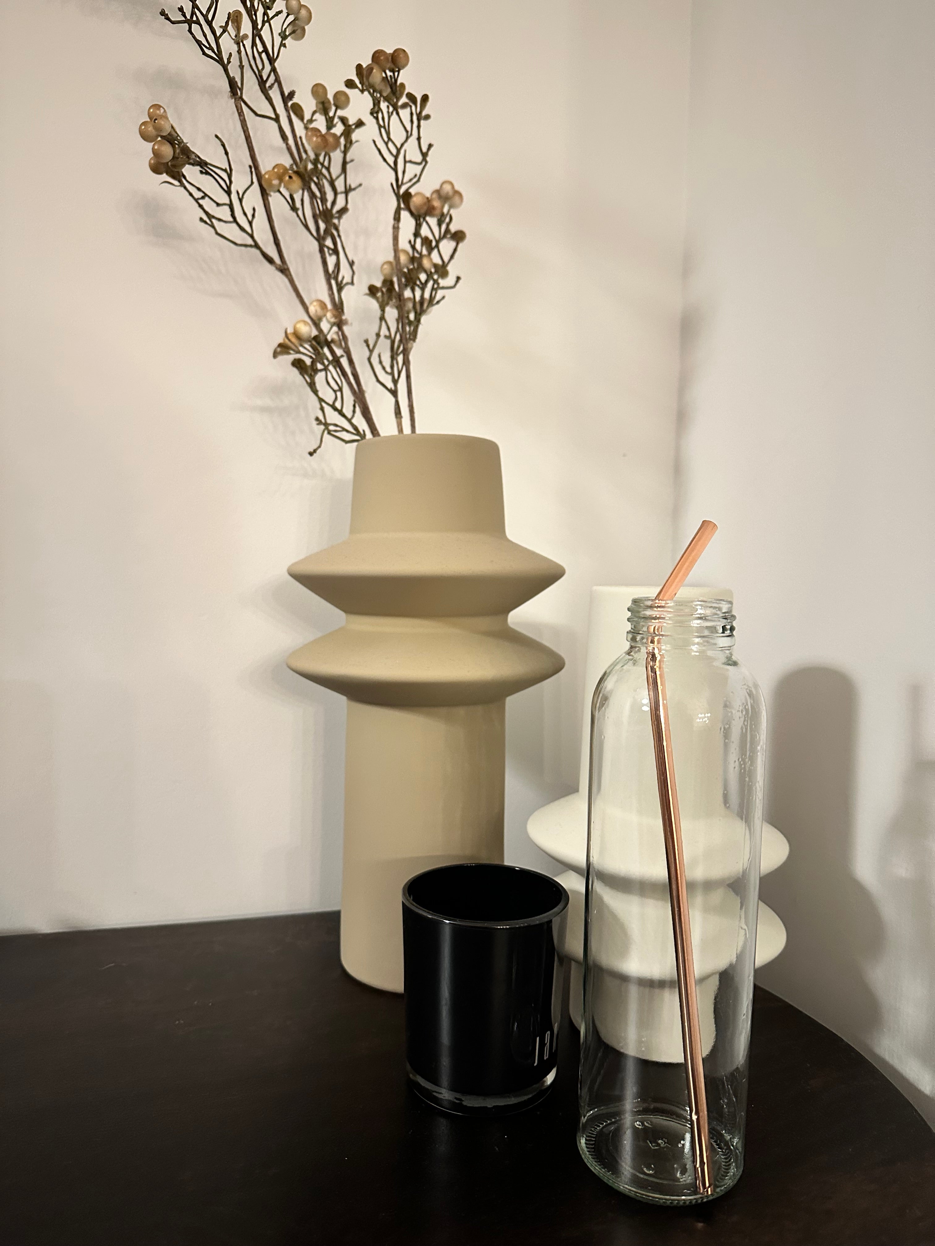 Pure Copper Straw Set of 8