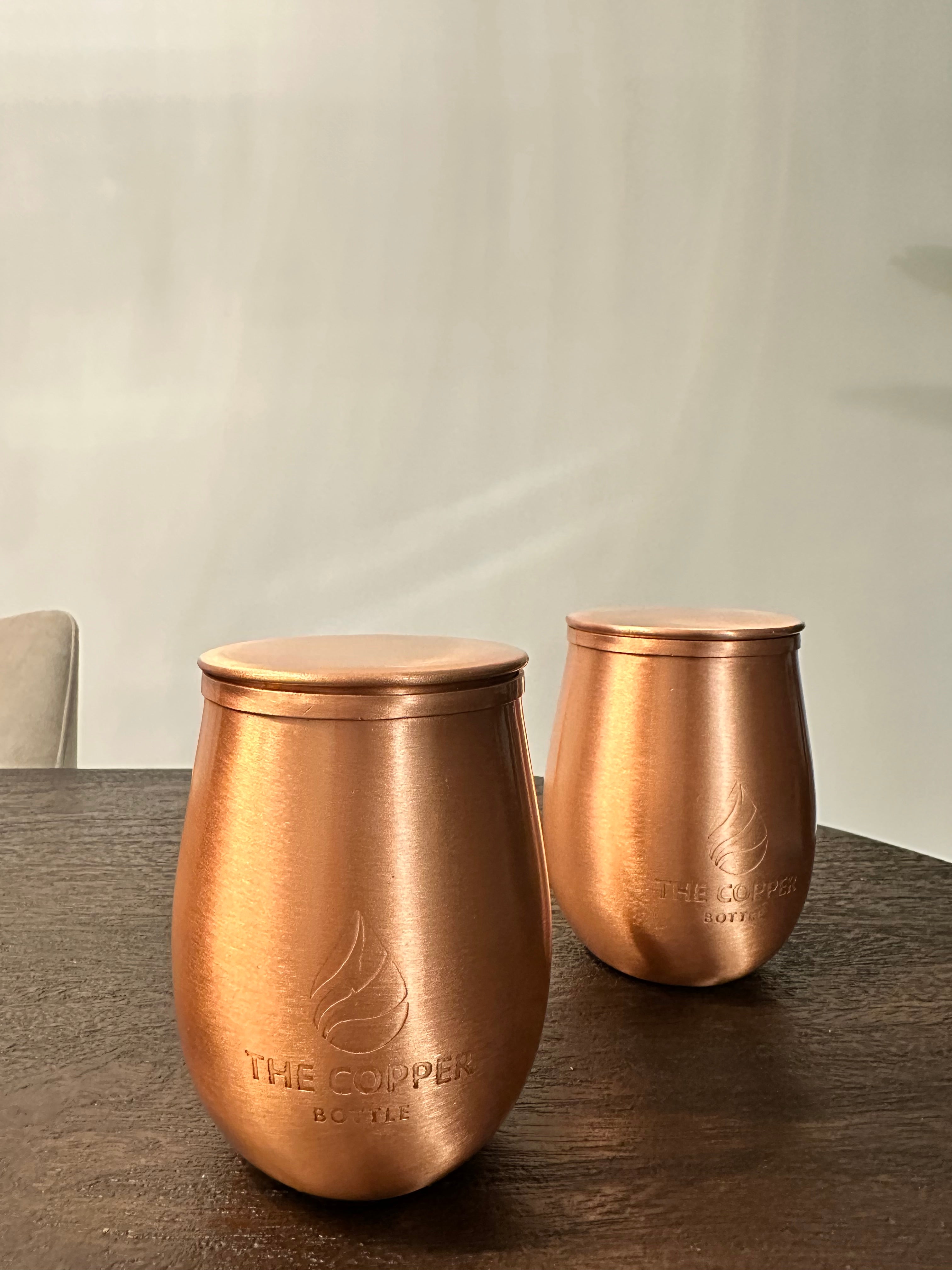 Pure Copper Cups with Lid