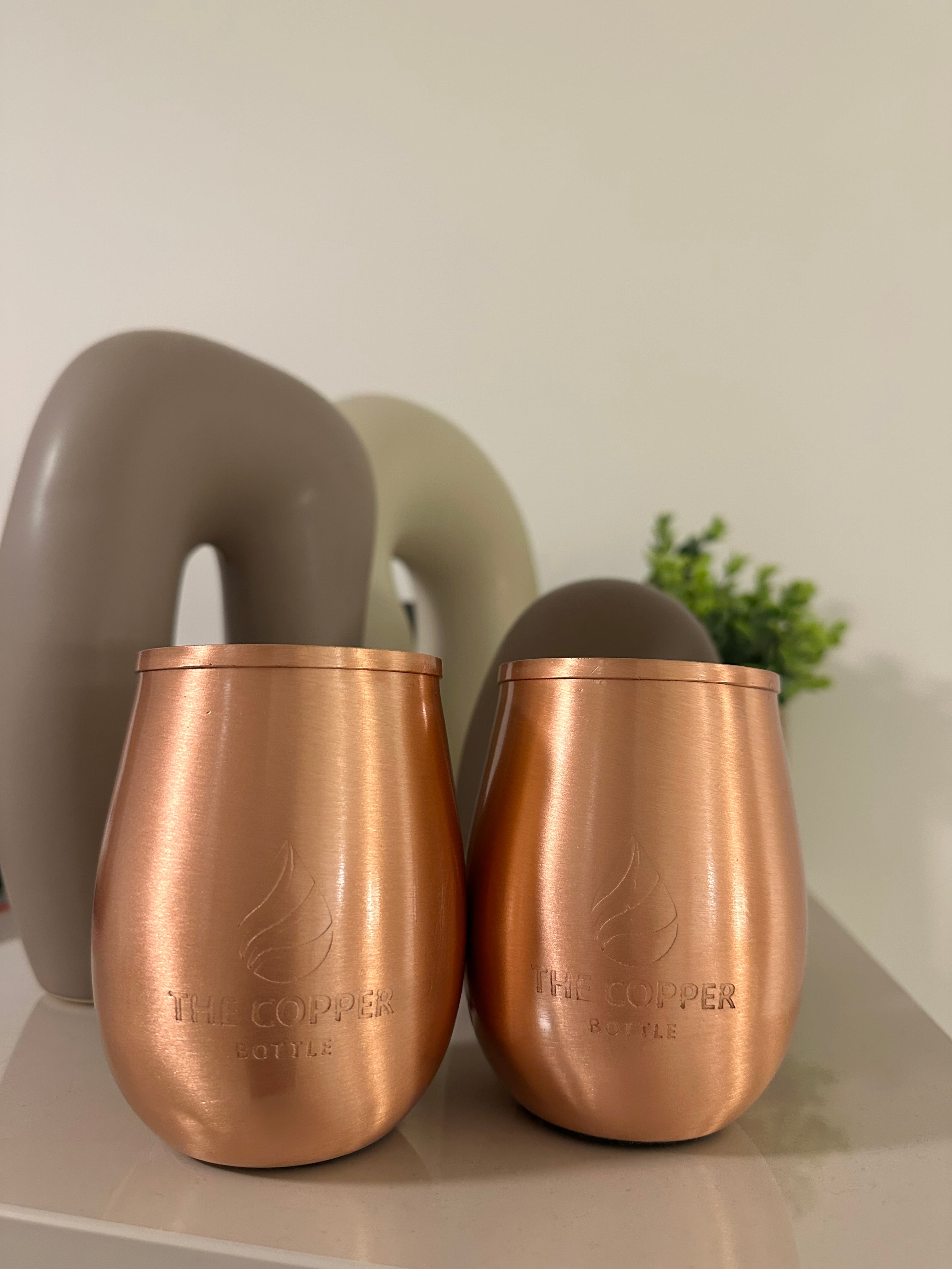 Pure Copper Cups with Lid
