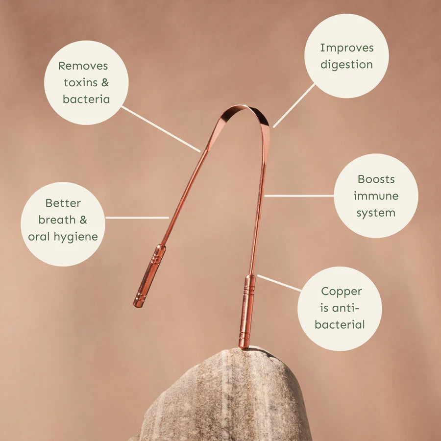 Pure Copper Tongue Scraper – Fresh Breath & Oral Detox