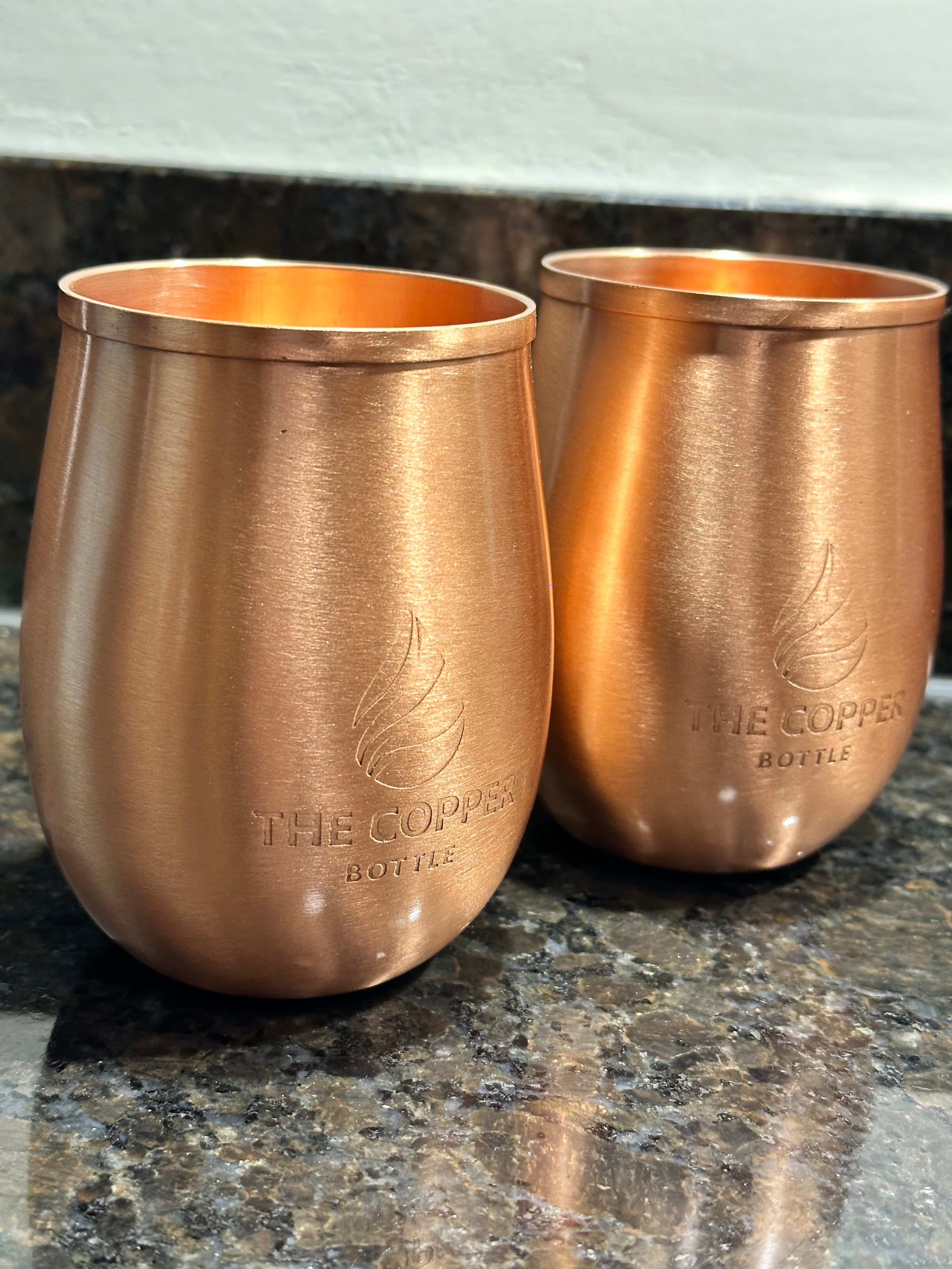 Pure Copper Cups with Lid