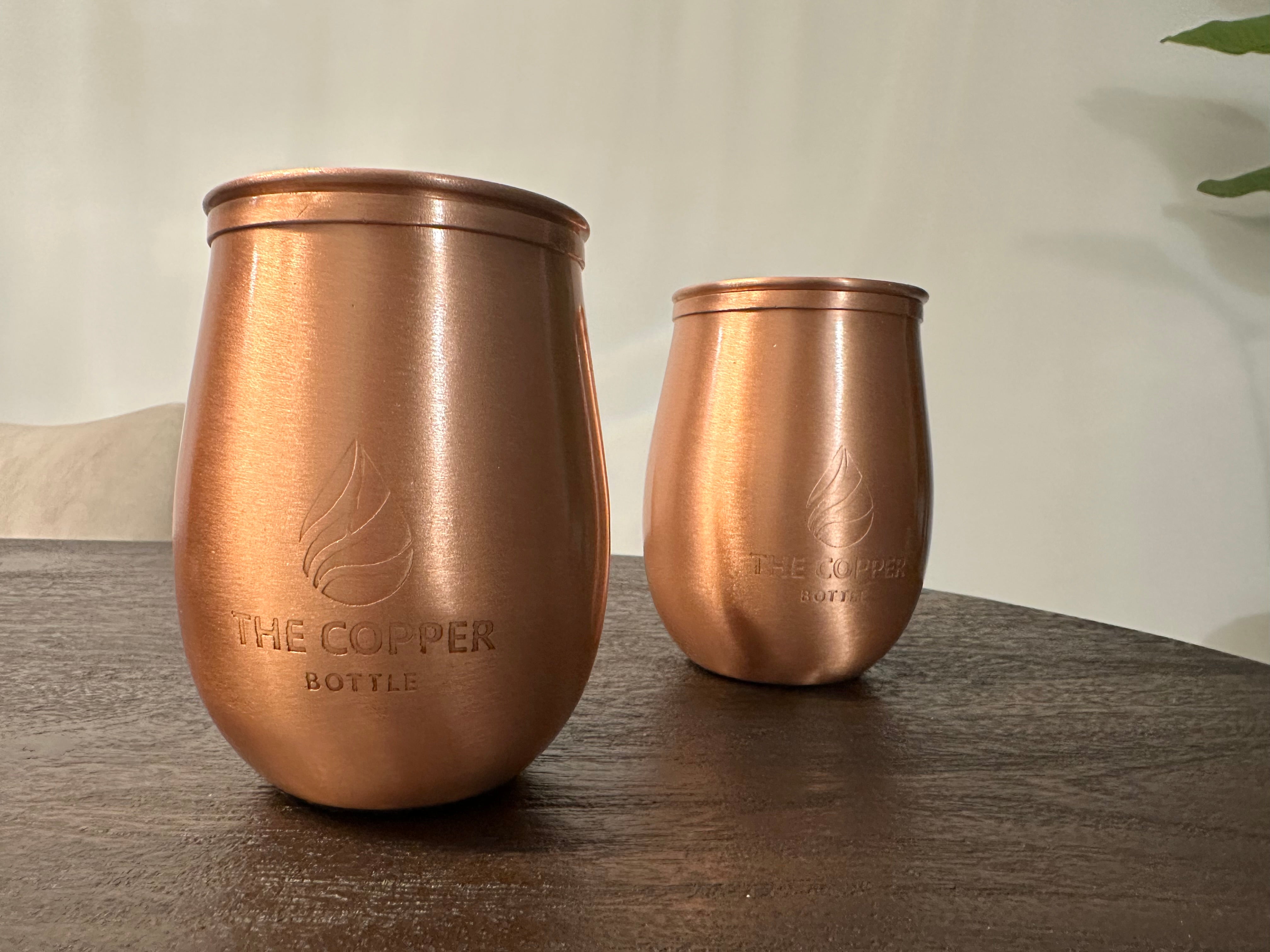 Pure Copper Cups with Lid