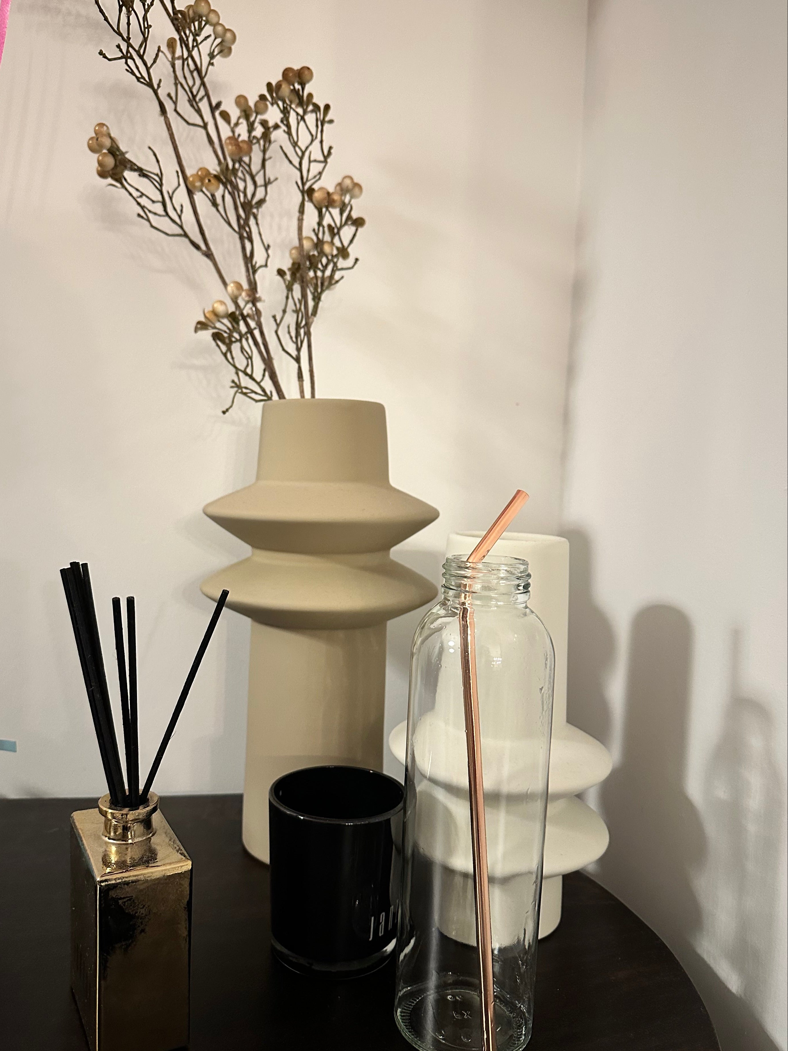 Pure Copper Straw Set of 8